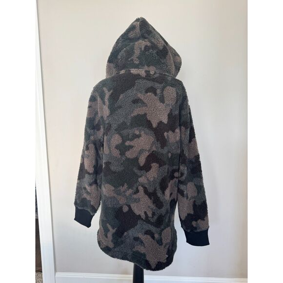 Dylan Evereve Women’s Knobby Camo Hoodie Sz S Textured Pullover  Cozy NWT - Picture 3 of 4